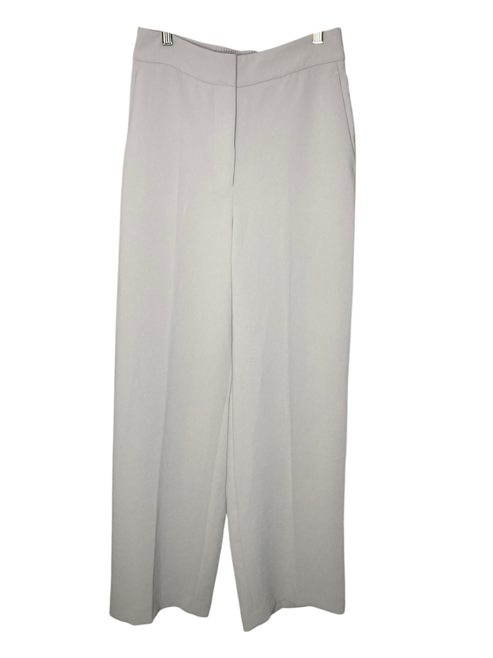 Women's 4 Wilfred Alanya Pants Grey Wide Leg Elastic Waist Casual Dress Aritizia